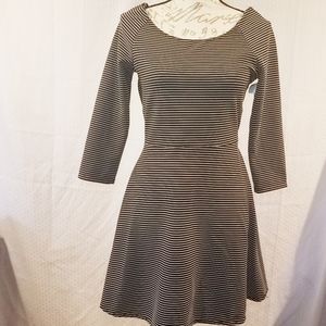 Black and white socialite dress